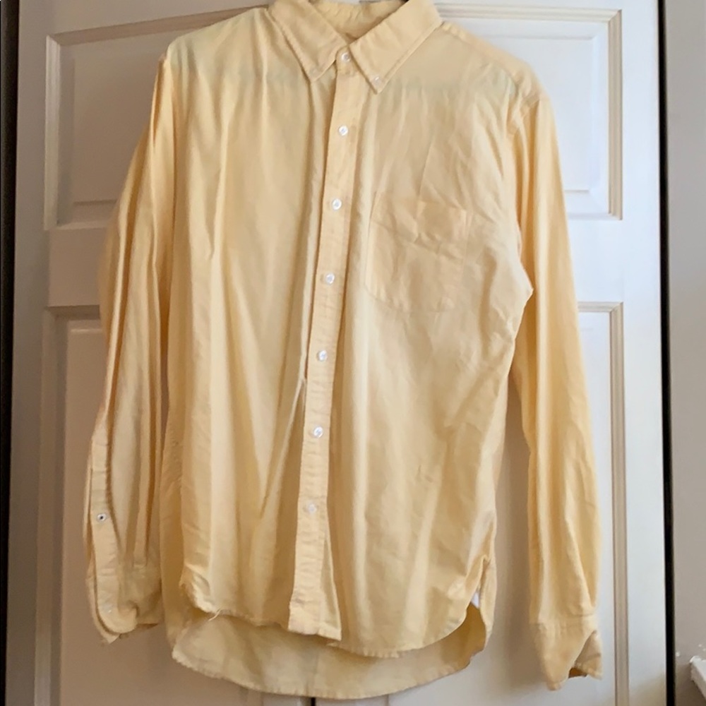 Men’s Bonobos Solid Yellow Casual Button Down